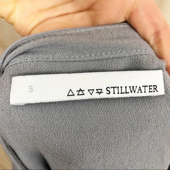 Stillwater Grey tunic long sleeve top  Sz S - Picture 5 of 5
